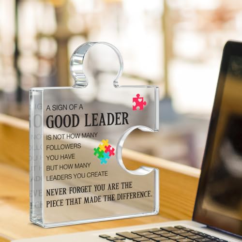 Unique Gift-09 Leadership Acrylic Plaque Sign for Boss, Retirement, Christmas, Birthday - Office Decor