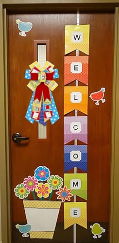 Welcome Back to School Wreath Bow - Large Burlap Decor for Door & Wall