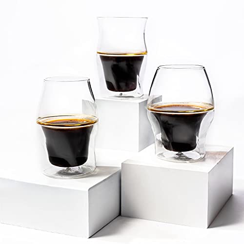 ICOSA Brewhouse AVENSI 3-Piece Coffee Set with Unique Glassware for Aroma & Temperature Control
