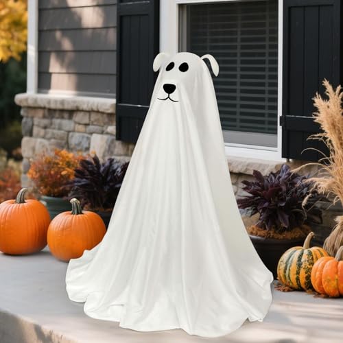 2.5ft Light Up Halloween Ghost Dog Decor - 3D Pop-Up Yard Display