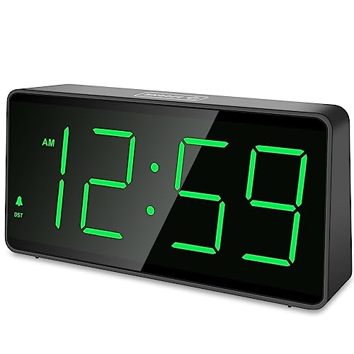 Battery Operated Digital Alarm Clock with Large Display & Loud Alarm