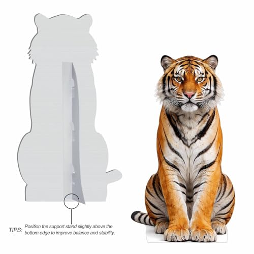 Life Size Tiger Cutout 4 ft Animal Themed Party Decoration