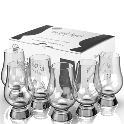 Official Whisky Tasting Glass Set - Lead-Free Crystal, 12-Piece Box