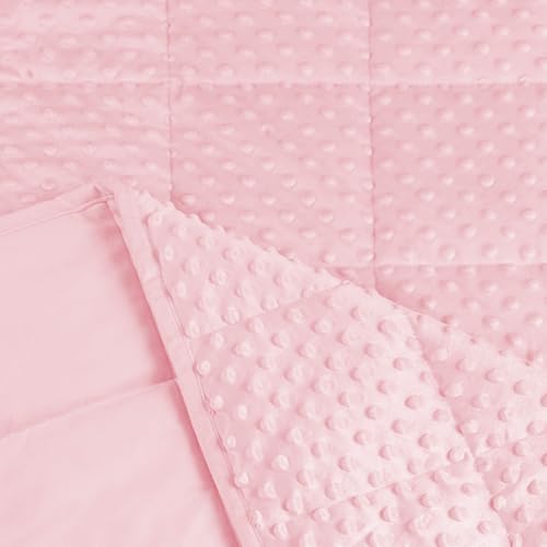 Reversible Velvet Weighted Blanket for All Seasons, 5 lbs, 36" x 48"