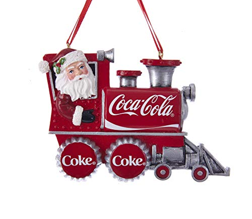 Coca Cola Santa Train Christmas Tree Ornament Resin Holiday Decor