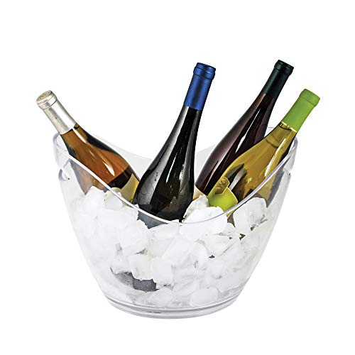 TRUE Acrylic Ice Bucket Set of 1 - 2.11 Gallon Beverage Chiller for Parties & Bars