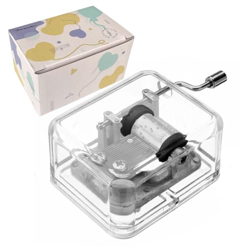 Acrylic Hand Crank Music Box - Fur Elise Miniature Musical Keepsake