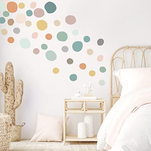 296 Pcs Boho Polka Dot Wall Decals Peel and Stick Vinyl Nursery Decor
