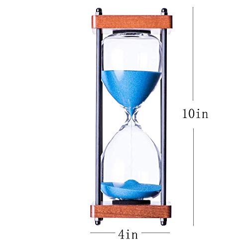 AKAKA MUNING Large Hourglass Timer 60 Minute – Decorative Blue Sandglass