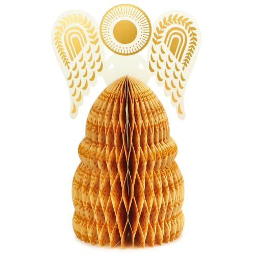 Hallmark Paper Wonder Christmas Pop Up Card with Envelope Honeycomb Angel - Holiday Greeting Card