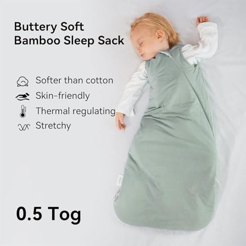 BubblePanda Bamboo Toddler Sleep Sack 0.5 TOG Wearable Blanket (2T-3T)