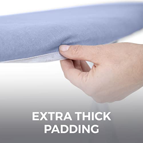 Extra Thick Ironing Board Cover 15x54 - Scorch Resistant Silicone Coating