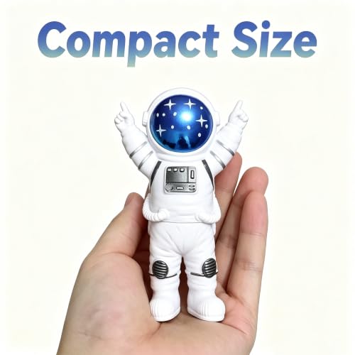Set of 4 Astronaut Statues, Space Theme Resin Figurines for Desk Decor