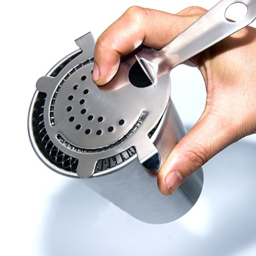 9 Pack Stainless Steel Cocktail Strainers with Spring - Bar Tools for Bartenders & Mixologists