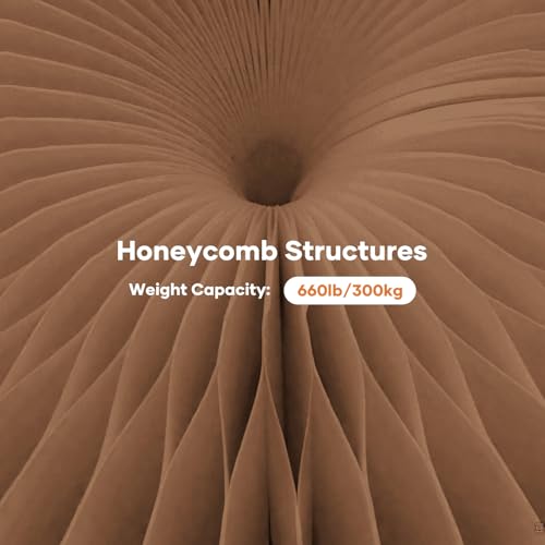 17-Inch Foldable Kraft Paper Stool - Lightweight Honeycomb Design