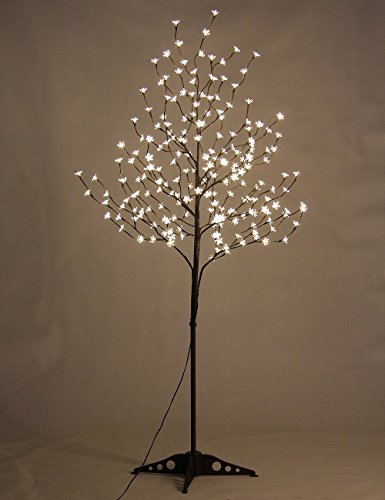 6.5ft Lighted Cherry Blossom Tree with 208 Warm White LED Lights