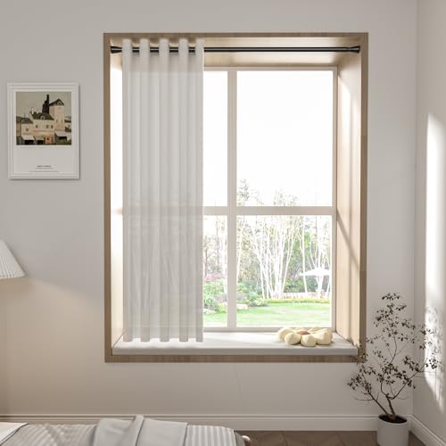 Adjustable Tension Curtain Rod, 28 to 50 Inch No-Drill Shower Rod