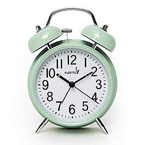 Loud 4-Inch Twin Bell Alarm Clock with Backlight for Deep Sleepers