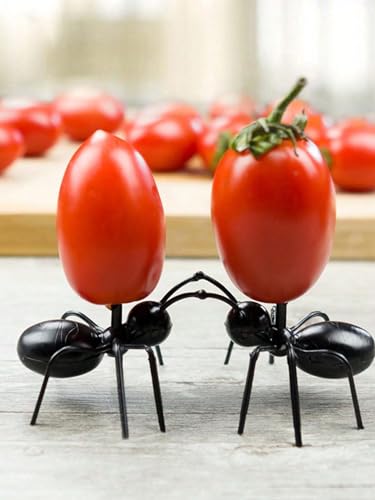 24 Pcs Ant-Shaped Fruit Picks for Kids Lunch & Party Platter - Loizziuy