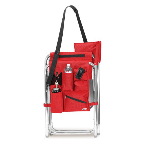 Personalized Folding Director Chair with Side Table and Storage Pocket