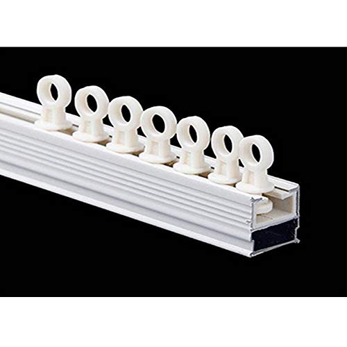 50 Pcs Plastic Curtain Track Rollers - Smooth Glider Track Carriers