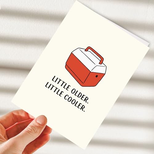 Funny Birthday Card for Men, Silk Finish Greeting Card with Envelope