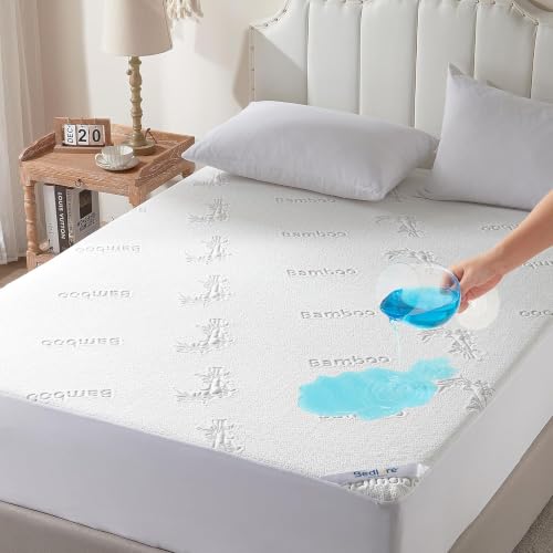 BEDLORE Full Size Waterproof Bamboo Mattress Protector - Deep Pocket