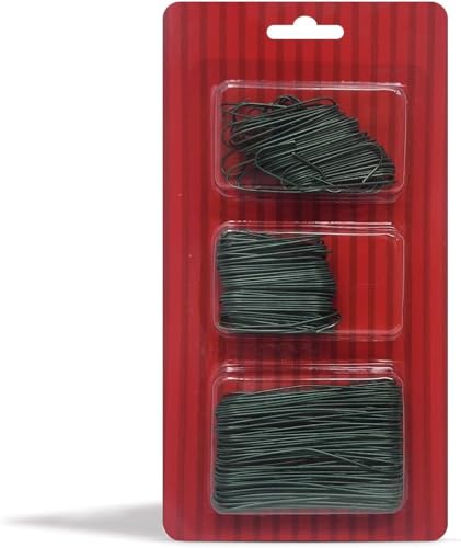 300 Pack Green Ornament Hooks for Christmas Tree Decoration
