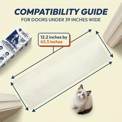 Clear Plastic Carpet Protector for Doorways - Heavy Duty Cat Scratch Guard
