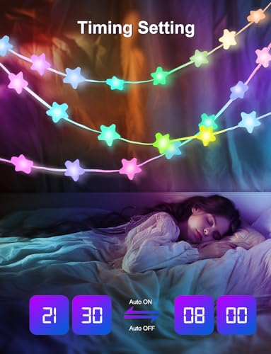 Smart Star Fairy Lights - 33ft 66 LED Color Changing String Lights