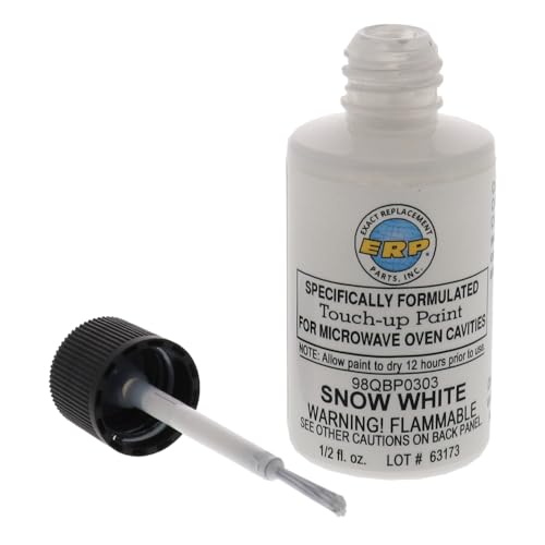 Microwave Oven Cavity Touch-Up Paint - Snow Bright White Finish