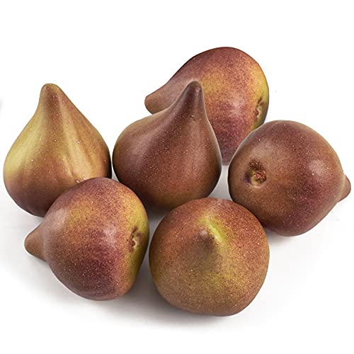 6pcs Artificial Fig Fruits - Lifelike Decorative Props for Home