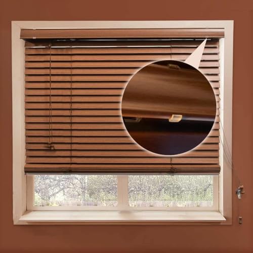 2 Inch Clear Blind Valance Clips for Wood or Faux Wood Blinds (12 Pack)