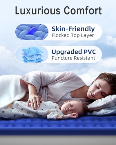 Queen Air Mattress with Built-in Pump - 13" Raised Inflatable Airbed