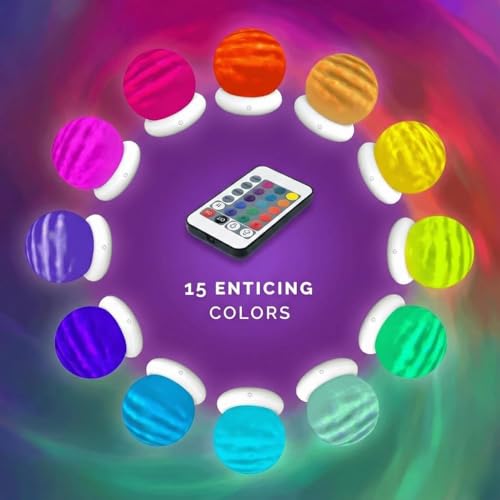 Calming Aurora Sensory Light Projector, Rechargeable LED Nebula Lamp
