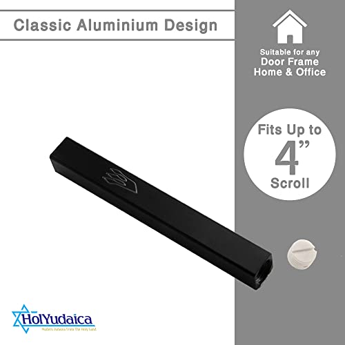 3-Pack Aluminum Mezuzah Case, 4.7-Inch Weatherproof Peel-and-Stick