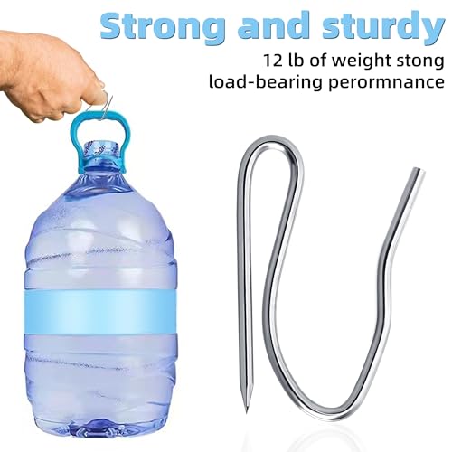 1.2 Inch Stainless Steel Drapery Hooks - Pin-On Curtain Pins (60 Pack)
