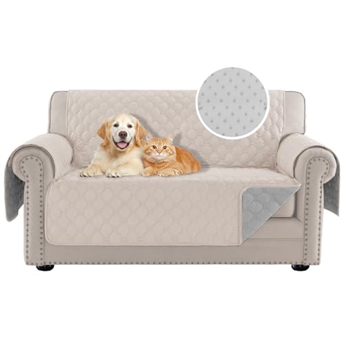 Water-Resistant Loveseat Couch Cover for Dogs - Non-Slip Protection