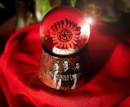 Anti-Possession Symbol Light-Up Mini Snow Globe - 2.75 Inch Desk Decor