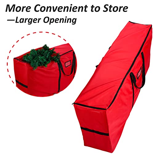 Heavy-Duty Christmas Tree Storage Bag 65x30x15in Fits 6-9ft Disassembled Trees