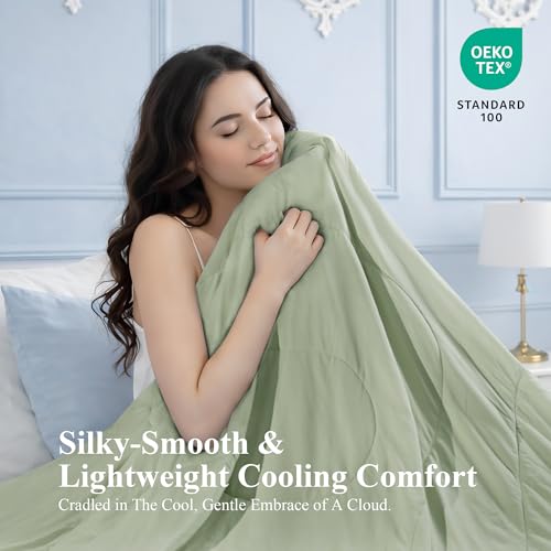 Cooling Comforter for Hot Sleepers - Queen Size 90x90 inches