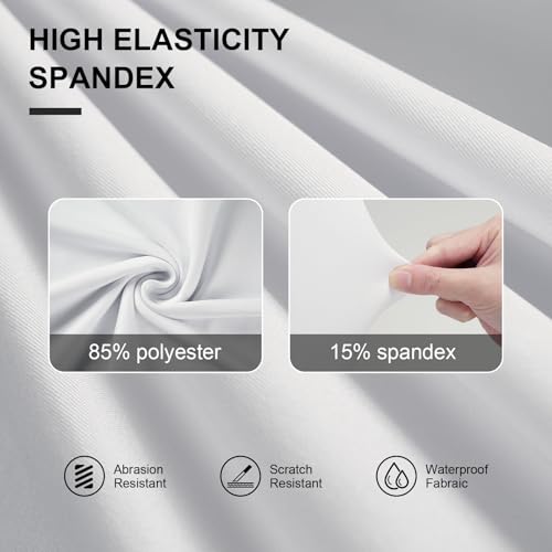 Stretch Spandex Folding Chair Covers - 100 Pcs White for Weddings