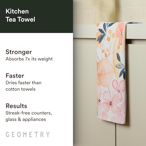 Quick-Dry Microfiber Kitchen Tea Towel - Highly Absorbent Dish Towel, 18" x 30"