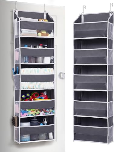 ULG Over the Door Organizer with 5 Large Pockets and 10 Mesh Side Pockets