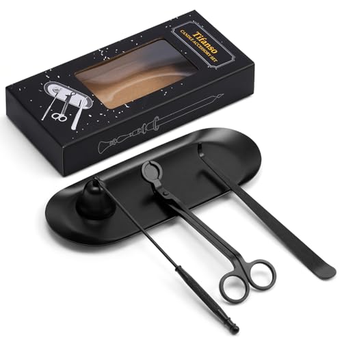 4-in-1 Stainless Steel Candle Care Kit with Storage Tray