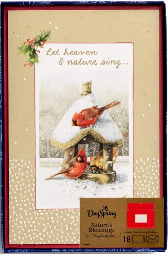 DaySpring Marjolein Bastin Christmas Card Set with 18 Cards & Envelopes