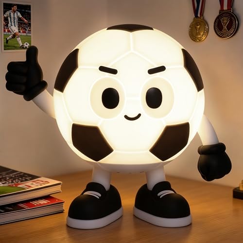 Soccer Ball LED Night Light for Kids Bedroom with 7 RGB Colors and Timer