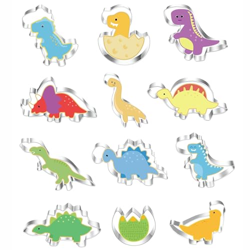 MrCookie Dinosaur Cookie Cutters Set, Mini Stainless Steel – Dinosaur 1