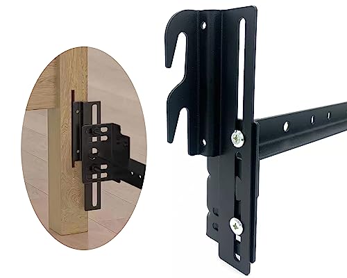 Heavy-Duty Bed Frame Headboard Adapter Brackets - 2 Pack Hook Conversion Kit