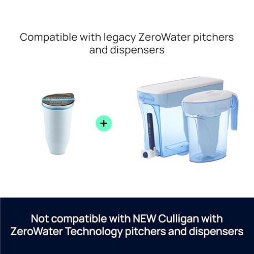 ZeroWater 5-Stage Replacement Water Filter 2-Pack - IAPMO Certified